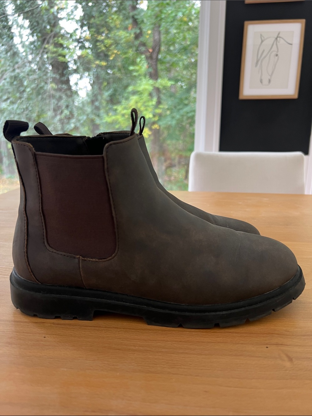 Zara kids brown Chelsea boot size 7